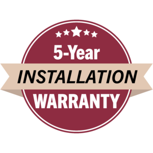 5-Year Installation Warranty Badge