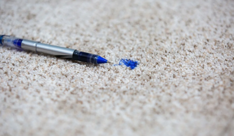 Carpet stain from ink pen